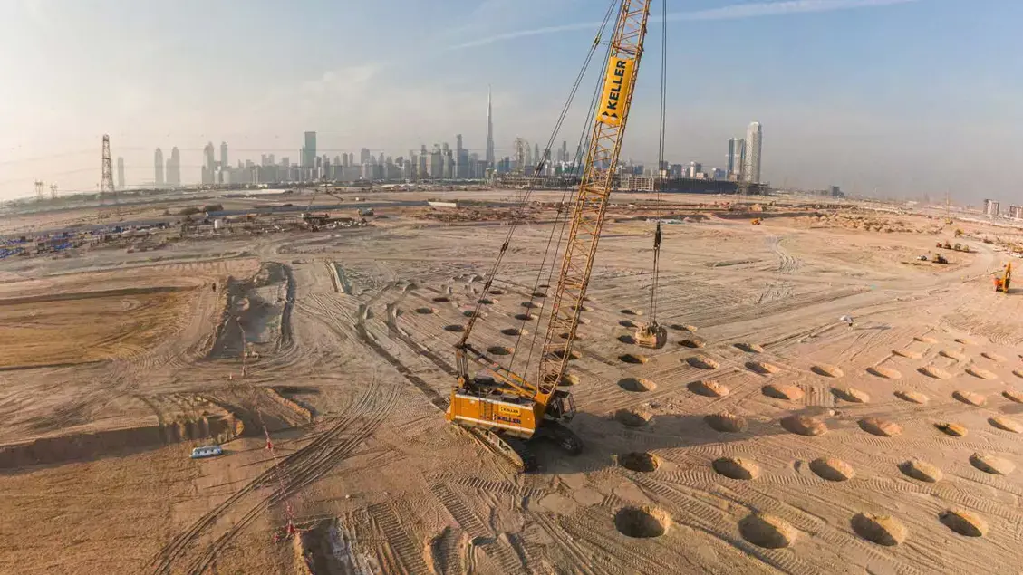 dynamic compaction in progress