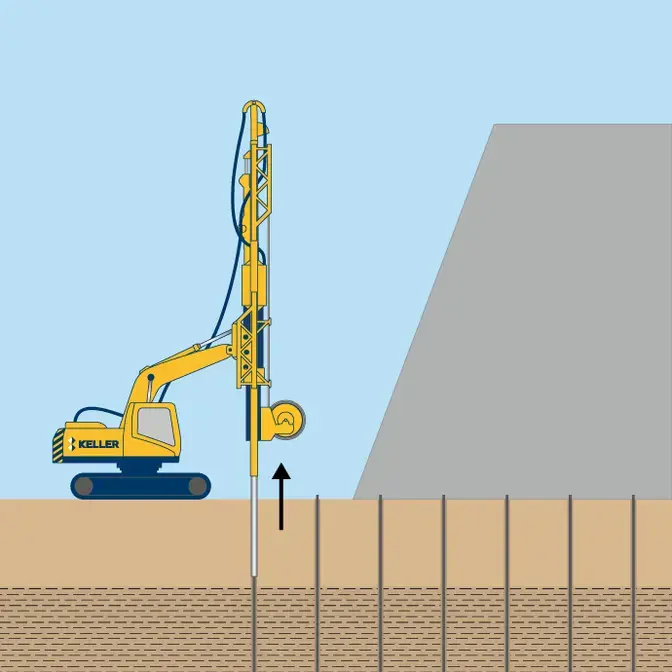wick pvd drains illustration