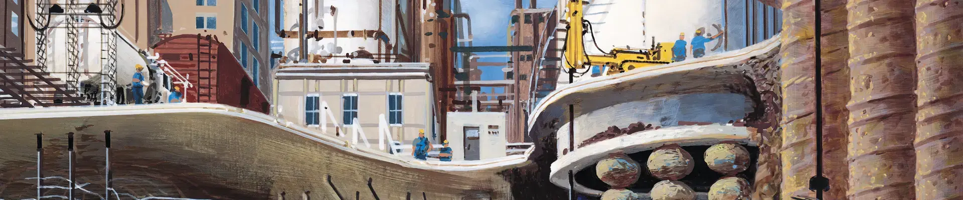 Foundations for industrial applications - illustration