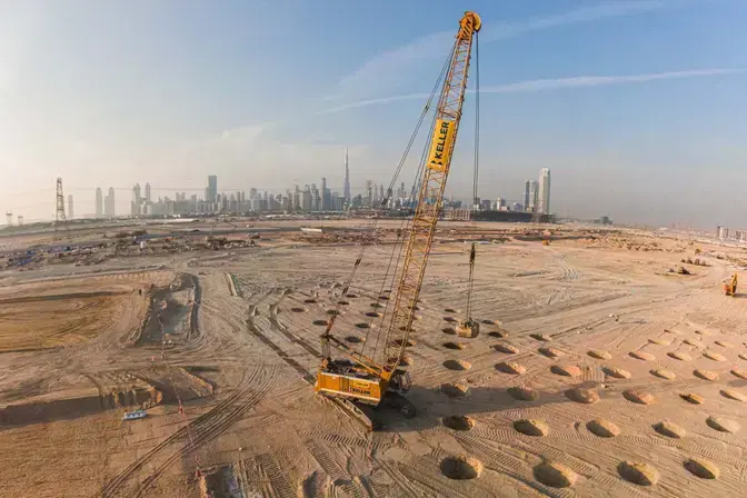 dynamic compaction in progress