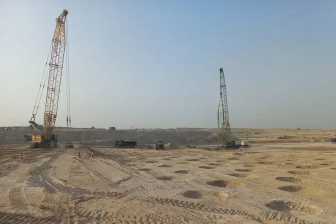 dynamic compaction, rapid impact compaction and vibro compaction