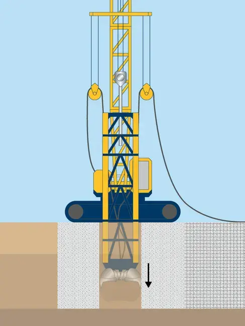 Diaphragm walls technique image