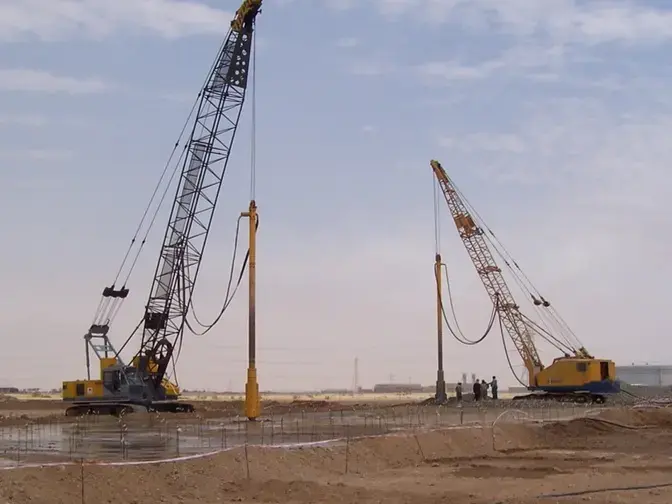 installing bored piles and stone columns
