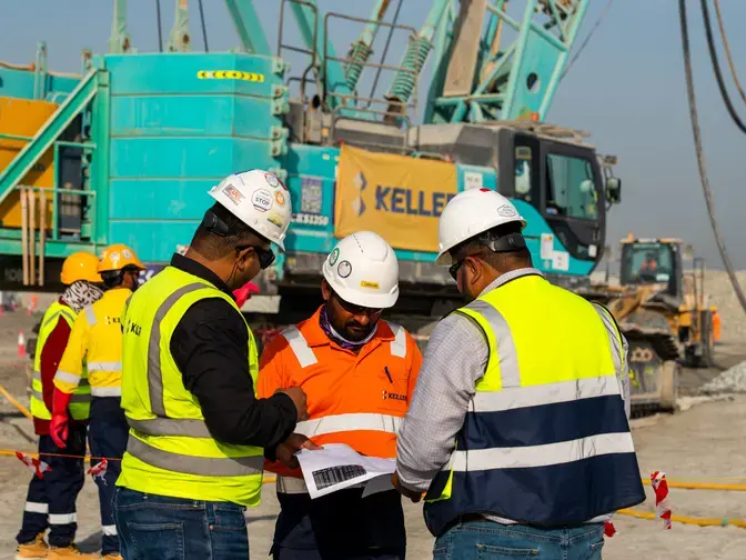 Keller team on site