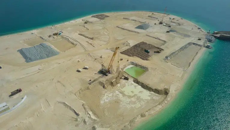 Infrastructure - Reclaimed Island - Vibro compaction