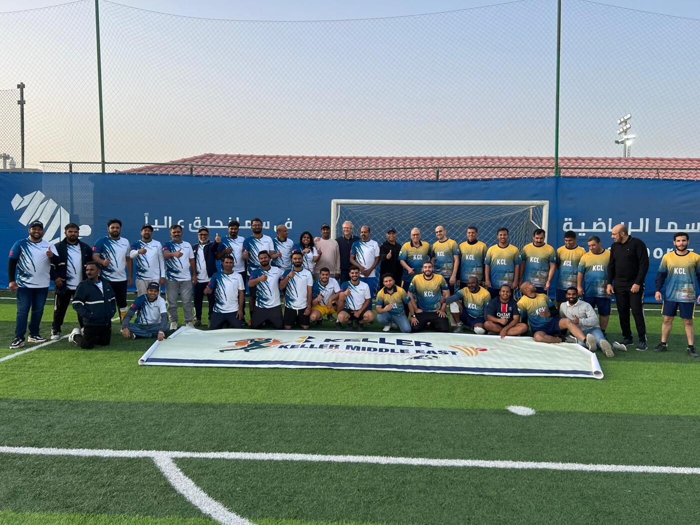 Saudi and Bahrain Keller football teams