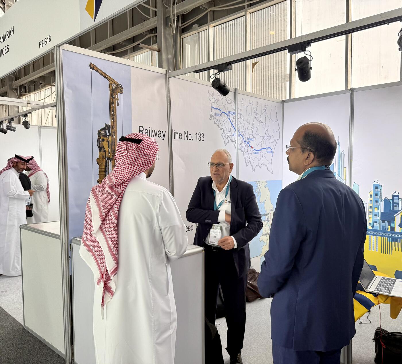Engaging with industry leaders at our stand during the Saudi Rail Conference 2025
