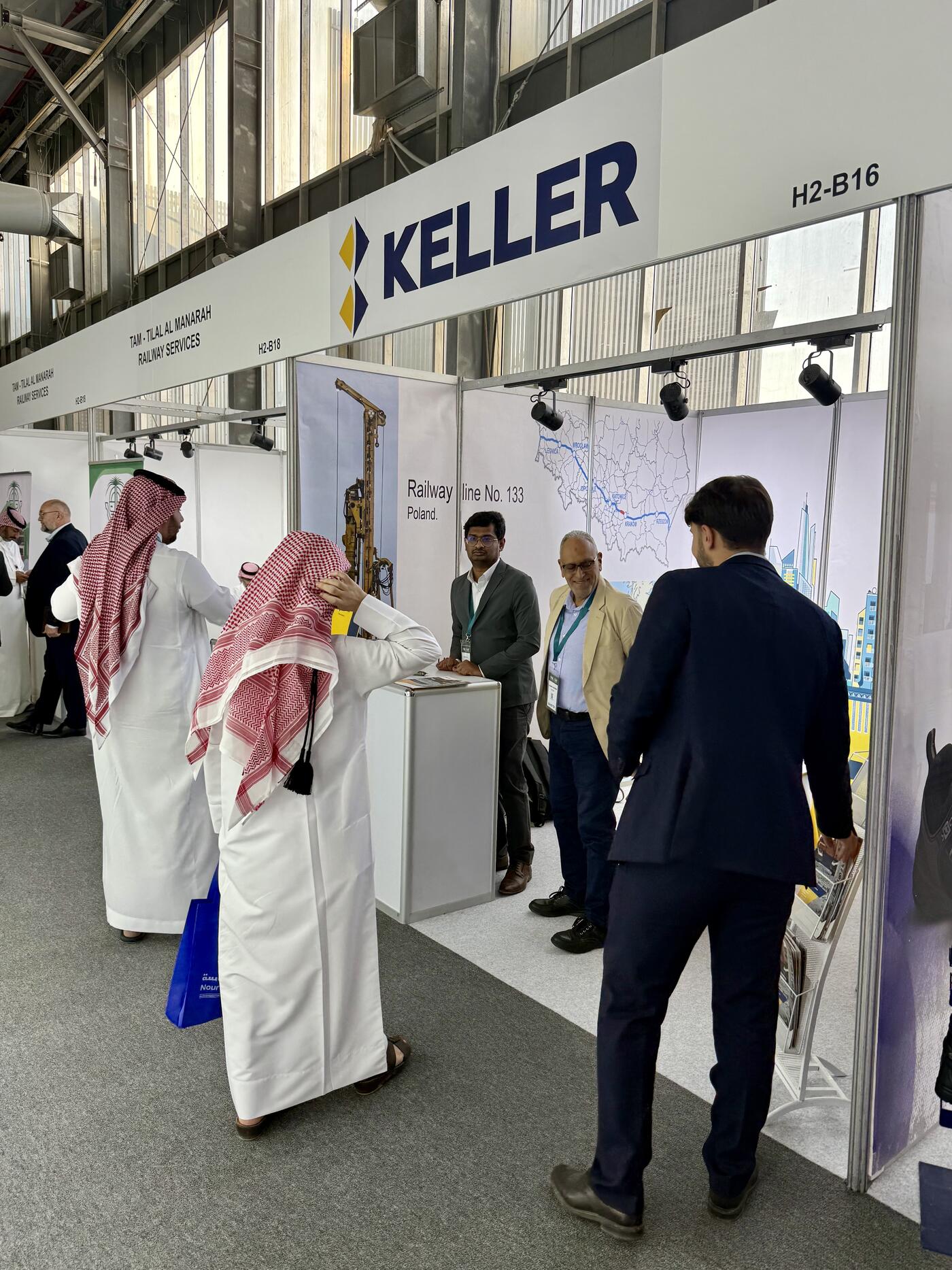 Our team in action—sharing geotechnical insights with conference attendees