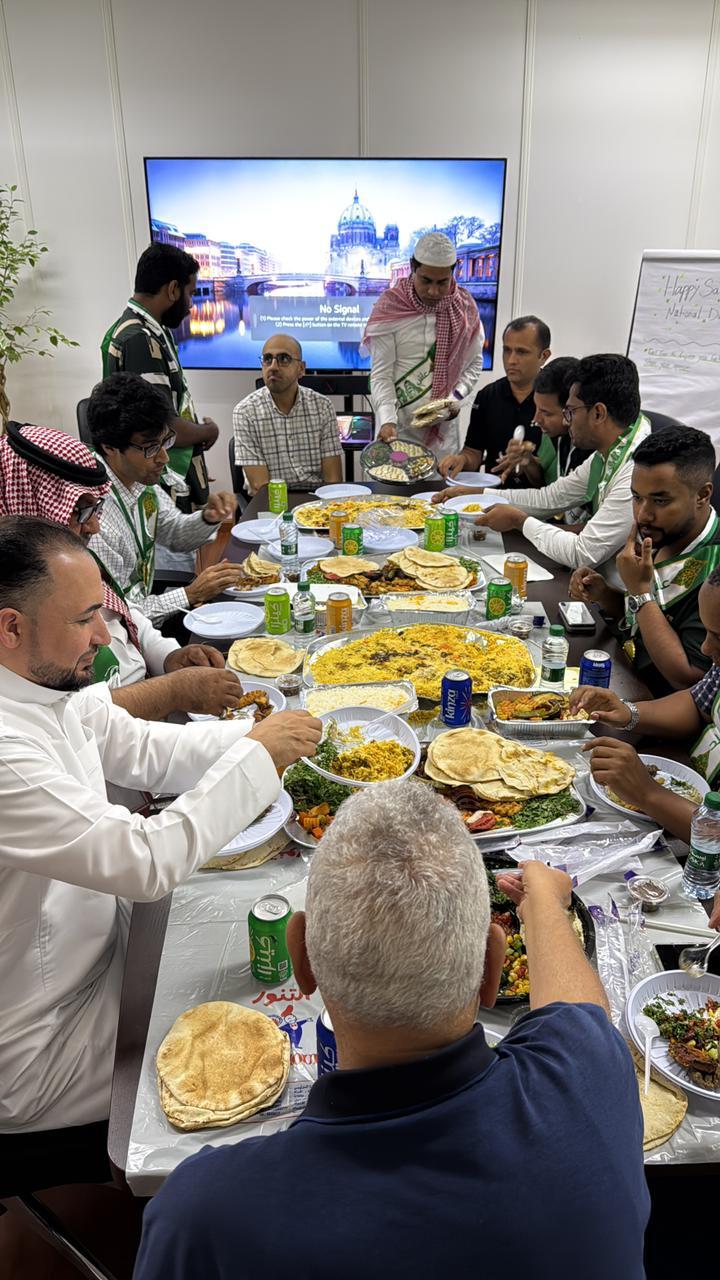 The celebration featured a delightful spread of traditional Saudi cuisine