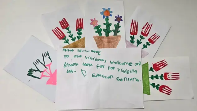 Drawings done by children