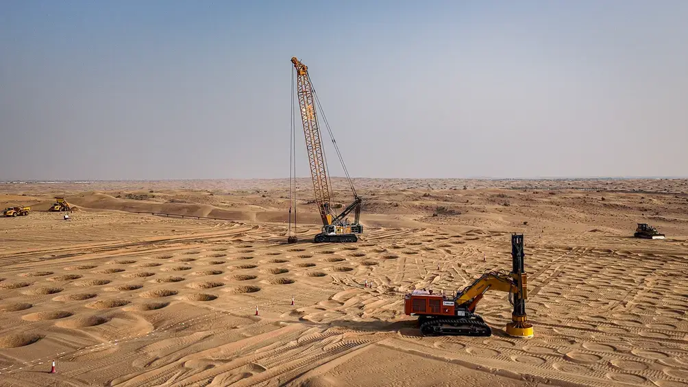 Dynamic Compaction and Rapid Impact compaction Sunrise Gas plant
