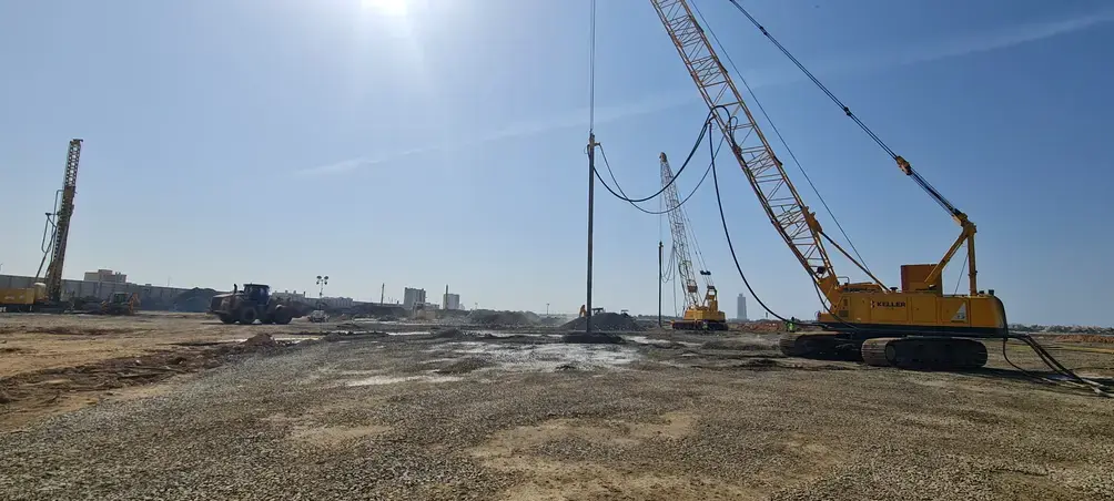 ground improvement works at OBHUR