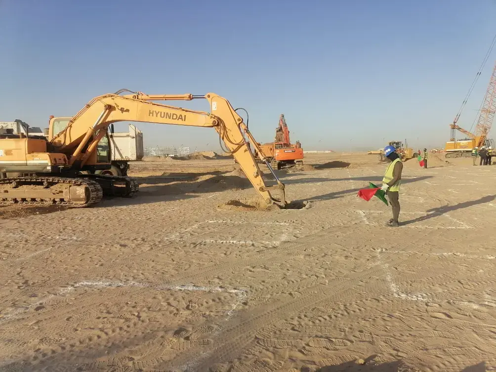 ground improvement works at Zuluf