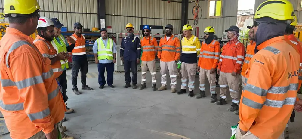 Safety Standdown in the workshop