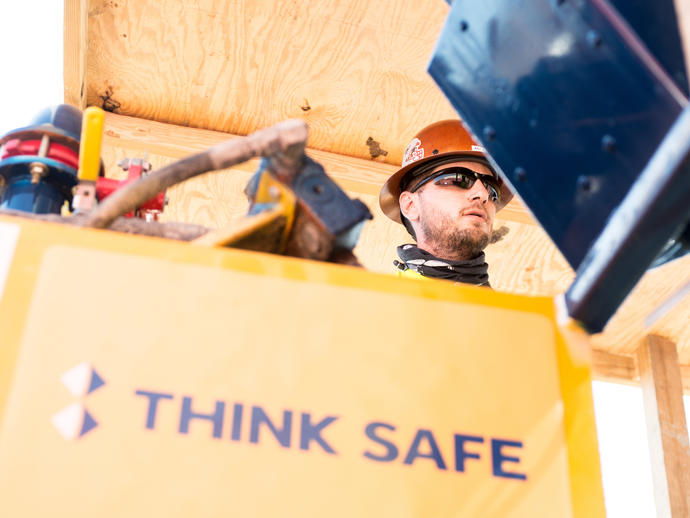 Keller Think Safe logo on site