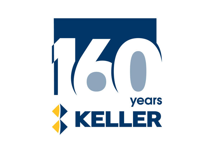Keller's 160th anniversary logo