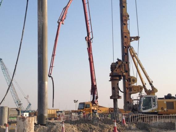 installing csi bored piles at al taweelah alumina refinery