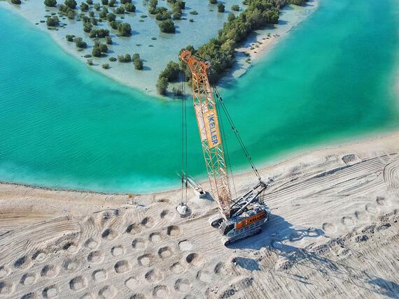Dynamic compaction in progress