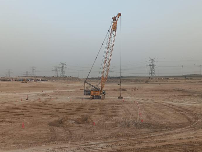 dynamic compaction works in process