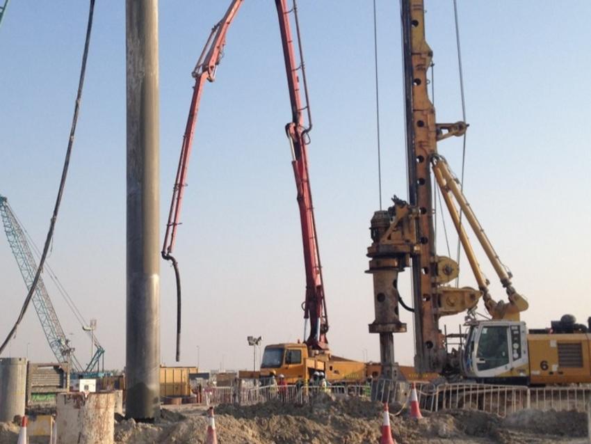 installing csi bored piles at al taweelah alumina refinery