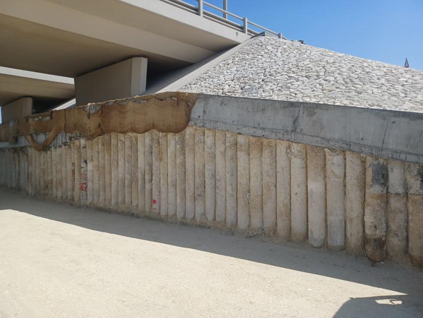 installation of contiguous micropile wall