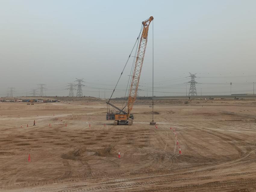 dynamic compaction works in process