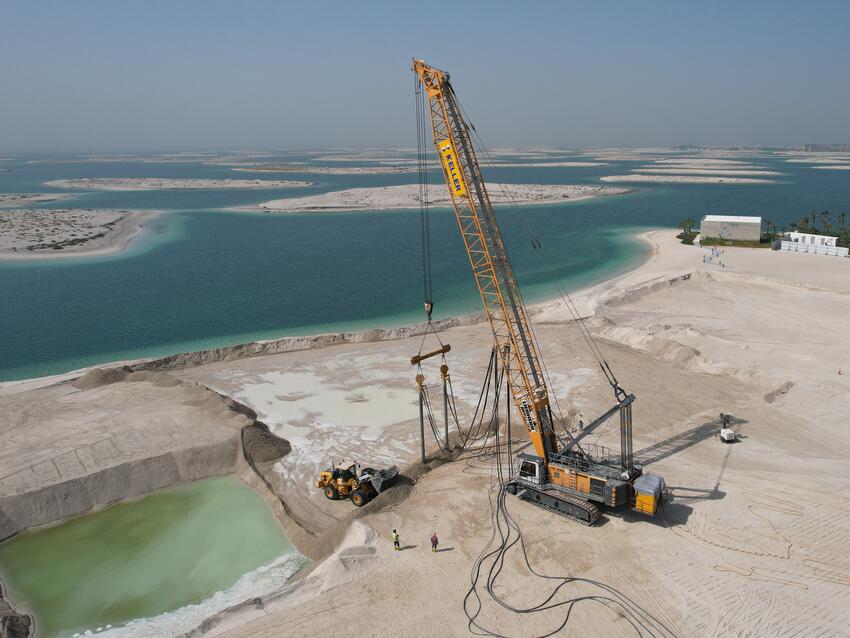 vibro compaction works in progress