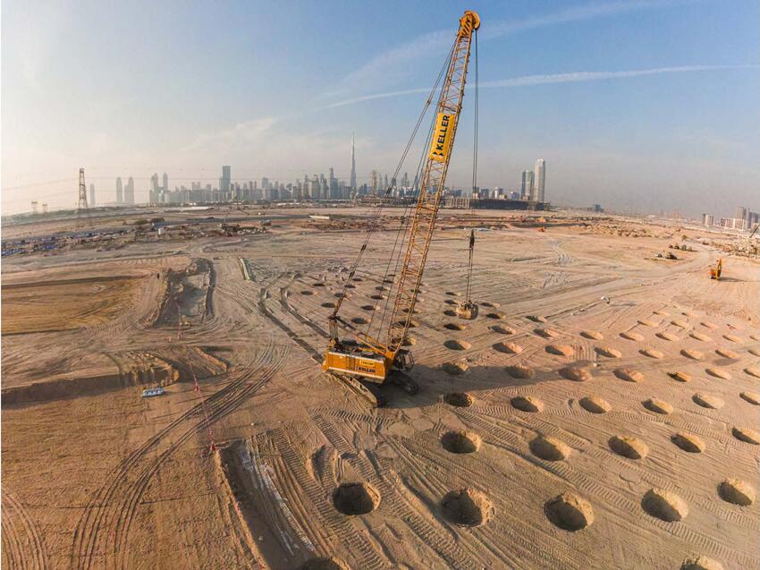 dynamic compaction in progress