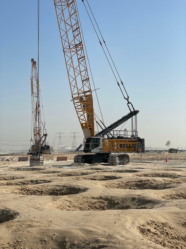 dynamic compaction in progress